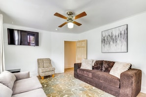 Property Interior | Single-Story Condo | Free WiFi | Central A/C & Heating
