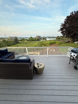 Spacious deck with water views/Weber grill