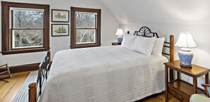 View of the bed