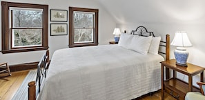 View of the bed