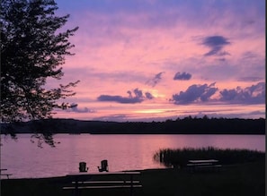 Lake at sunset