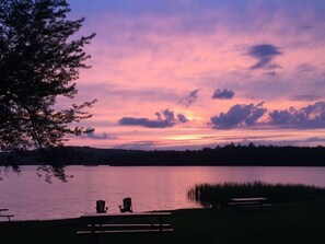 Lake at sunset