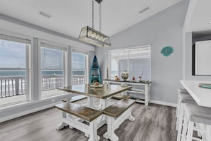 Ocean views from the kitchen table