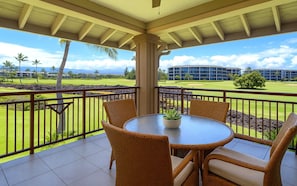 HLI-12A Where island mornings begin: lanai dining with a view of paradise