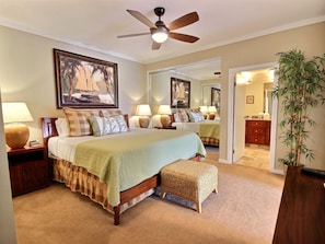 KGV-19p3 Golden light, soft linens, and a breeze through open doors?this room is made for slow mornings and easy nights : Master Bedroom
