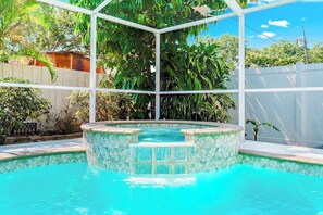 Kick back and enjoy your own slice of paradise with our jacuzzi hot tub...