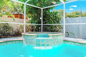 Kick back and enjoy your own slice of paradise with our jacuzzi hot tub...