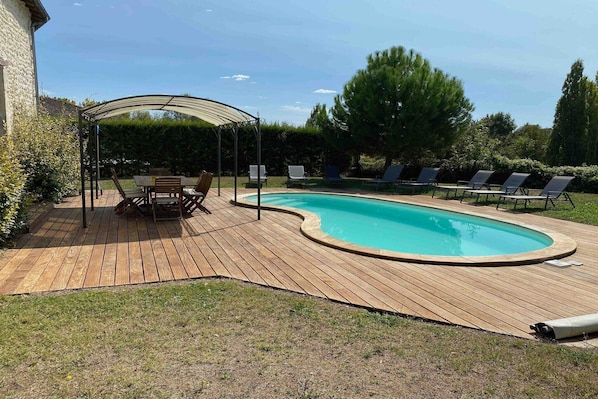 Schwimmbad des Ferienhauses