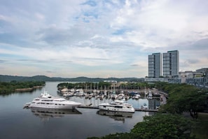 The view from the balcony.
