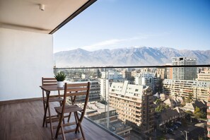 Enjoy breathtaking mountain views from your private balcony, perfect for morning coffee or evening relaxation.