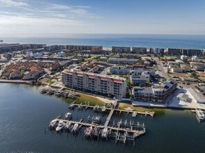 Palm Court Yacht Club Aerial View