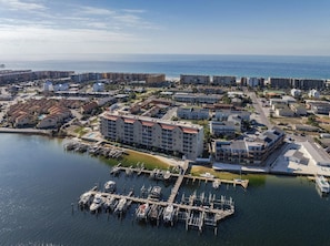 Palm Court Yacht Club Aerial View