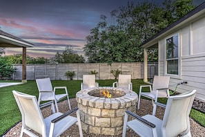 Gather around the fire pit