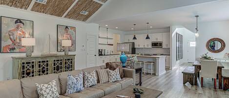Take advantage of the open concept floor pan