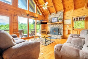 Change of Attitude's cozy living area