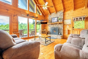 Change of Attitude's cozy living area