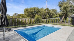 Solar Heated private pool