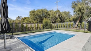 Solar Heated private pool