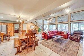 Property Interior | 2-Story Home | Central A/C & Heating