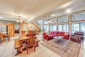 Property Interior | 2-Story Home | Central A/C & Heating