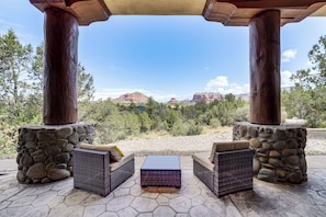 Covered Patio | Red Rock Views