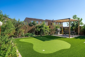 Fore real fun—our backyard mini golf is perfect for all ages. Time to putt your skills to the test!