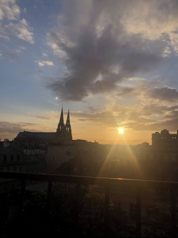 Blick von der Unterkunft