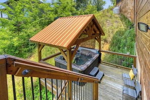 Hot tub area.