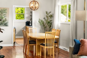 Enjoy meals in the spacious dining room