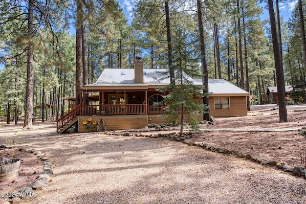Front View with U Shaped Driveway