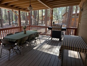 Porch Entertainment with Gas Grill
