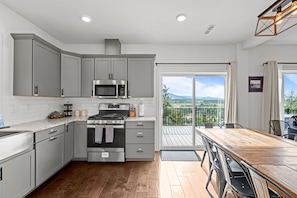 Whip up your favorite meals in this beautifully designed kitchen