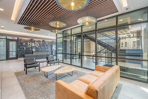 Communal Area: Discover the H&O lobby, where modern design meets inviting seating, creating a stylish and welcoming first impression.