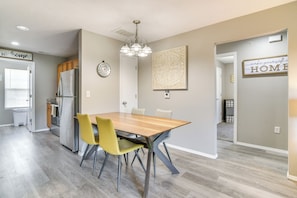 Dining Area | Dishware/Flatware | Trash Bags/Paper Towels