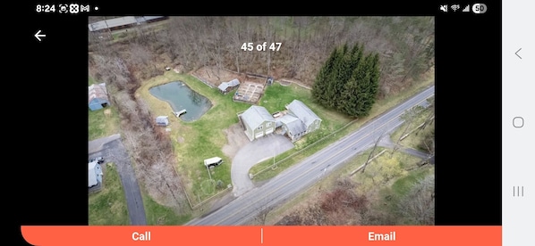 apartment is upstairs above garage