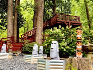Your own private jungle hideaway-complete with multi-level deck.