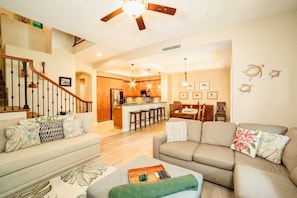 Family Room with pull out sofa