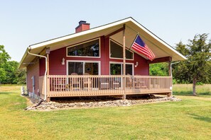 Exterior | Spacious Yard w/ Fire Pit
