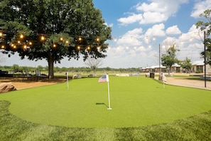 Putting green under the lights