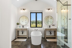 Spa-style bathroom views