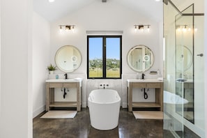 Spa-style bathroom views