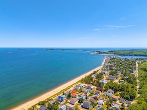 Feel the ocean breeze with just a short walk to Ferry Beach!