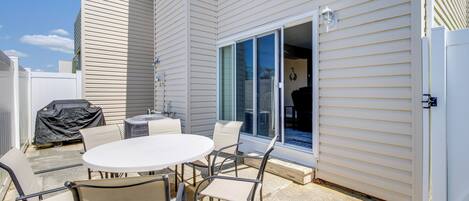 Brigantine Vacation Rental | 3BR | 2BA | 1,300 Sq Ft | 3 Steps to Enter