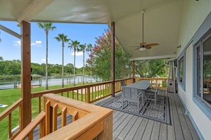 Escape to a sanctuary of space and beauty with over 250' of bulkhead frontage on Dickinson Bayou