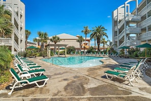One of two community pools at Casa del Mar
