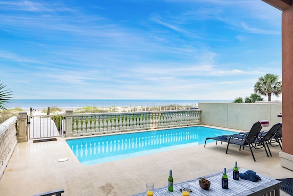 Poolside bliss meets breathtaking ocean views.