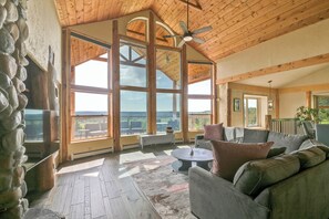 Expansive main living space with floor to ceiling views!