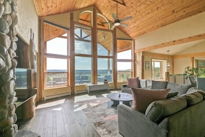 Expansive main living space with floor to ceiling views!