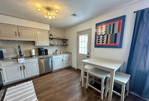 Kitchen with eat in dining table