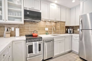 Prepare your favorite meals in the full kitchen